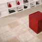 Red High Gloss Finish Modern End Table w/Mini Bar