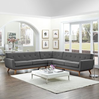 Engage EEI-2108-DOR Sectional Sofa in Gray by Modway w/Options