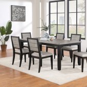 Elodie Dining Set 5Pc 121221 in Gray & Black by Coaster