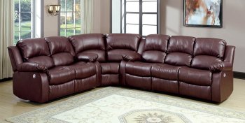 Cranley Power Motion Sectional Sofa 9700BRW by Homelegance [HESS-9700BRW-PW Cranley]