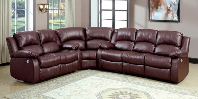 Cranley Power Motion Sectional Sofa 9700BRW by Homelegance