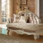 Grace 687 Chaise in Fabric w/Crystal Tufting