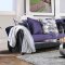 Kaelyn Sofa & Loveseat SM4050 in Purple & Black