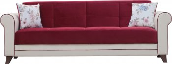 Enjoy Sofa Bed in Burgundy Fabric by Casamode w/Options [CMSB-Enjoy Burgundy]