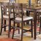 Merlot Finish Counter Height Modern Dinette Table w/Options