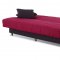 Chicago Two-Tone Fabric Sofa Bed w/Storage & Pillows