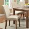 CM3555T-64 Sorrel I 7Pc Dining Set in Rustic Oak w/Ivory Chairs