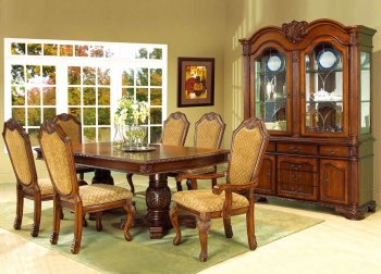 Veronica Dining Room 7Pc Set in Cherry w/Optional Items [ADDS-Veronica Cherry]