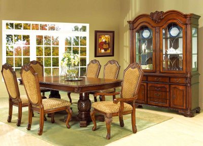 Veronica Dining Room 7Pc Set in Cherry w/Optional Items