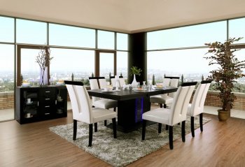 Evangeline Dining Table CM3394T in Black w/Options [FADS-CM3394T-Evangeline]