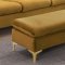 LCL-021 Sectional Sofa in Gold Velvet