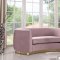 Julian Sofa 620 in Pink Velvet Fabric by Meridian w/Options