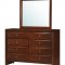 G2545 Bedroom in Brown by Glory w/Upholstered Bed & Options