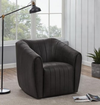 904123 Set of 2 Swivel Accent Chairs in Dark Brown by Coaster [CRCC-904123]