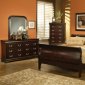 Louis Philippe Bedroom 203981N in Cappuccino - Coaster w/Options