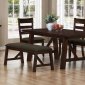 103761 Julius 6Pc Dining Set by Coaster in Rustic Walnut