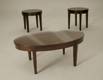 Merlot Wood Elegant Modern 3Pc Coffee Table Set [JFCT-805]