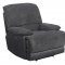 Hayes Power Reclining Sofa & Loveseat in Grey Fabric