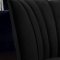 Margo Sofa 622 in Black Velvet Fabric by Meridian w/Options