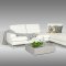 Voyager Sectional Sofa in White Full Leather by VIG