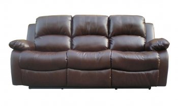 Pebble Brown Bonded Leather Modern Sofa & Loveseat Set [LSS-Salinas]