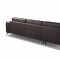 Darwin Sofa in Dark Brown Leather by VIG