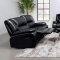 Camila Motion Sofa & Loveseat 610244 Black by Coaster w/Options