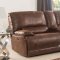 Hibiscus Power Motion Sectional Sofa 53075 in Brown Fabric Acme