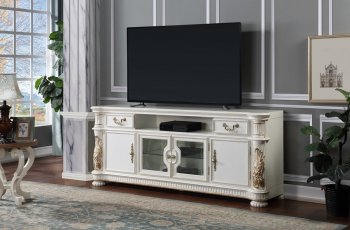 Vendome II TV Stand LV01521 in Antique Pearl by Acme [AMTV-LV01521 Vendome II]