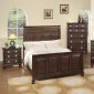 Espresso Finish Modern 5Pc Bedroom Set w/Queen or King Bed