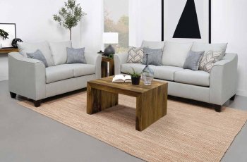 Salizar Sofa 508581 in Gray Mist Fabric by Coaster w/Options [CRS-506021 Salizar]