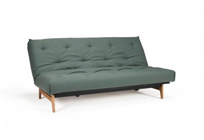 Aslak Sofa Bed in Elegance Green Fabric 518 by Innovation