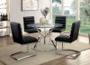 Livada I CM3170RT-BK 5Pc Dinette Set of Round Table & 4 Chairs