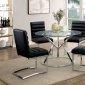 Livada I CM3170RT-BK 5Pc Dinette Set of Round Table & 4 Chairs