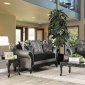 Midleton Sofa SM7405 in Gray/Black Leatherette & Chenille w/Opt