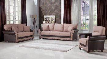 Brady Milano Vizon Sofa Bed in Fabric by Istikbal w/Options [IKSB-Brady Milano Vizon]