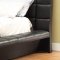 Louisa 300510 Upholstered Bed in Black Leatherette by Coaster