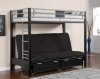 CM-BK1024 Clifton Bunk Bed w/Futon Base & Optional Drawers