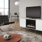 Chase Electric Fireplace Media Console White Dimplex w/Crystals