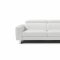 Adriano Sofa & Loveseat Set in White Leather by Whiteline