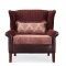 Two-Tone Fabric Traditional Sofa w/Optional Chair & Half