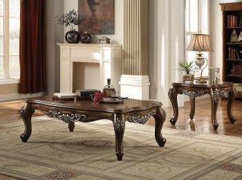 Latisha Coffee Table 82115 3Pc Set in Antique Oak by Acme [AMCT-82115-Latisha]