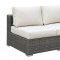 Somani CM-OS2128-4 Outdoor U-Shaped Sectional Sofa w/Ottoman