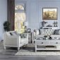 Katia Sofa LV01049 in Light Gray Linen by Acme w/Options