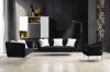 Monroe Sofa 696 in Black Velvet Fabric by Meridian w/Options