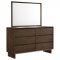 Glenwood Bedroom Set 5Pc 225011 in Warm Brown by Coaster