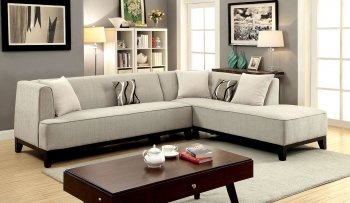 Sofia II CM6861BG Sectional Sofa in Beige Fabric [FASS-CM6861BG- Sofia]