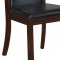 D5003DC Dining Chair Set of 4 in Dark Brown PU by Global