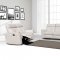 8501 Reclining Sofa in White Half Leather by ESF w/Options