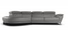 Marisol Sectional Sofa in Grey Premium Leather by J&M